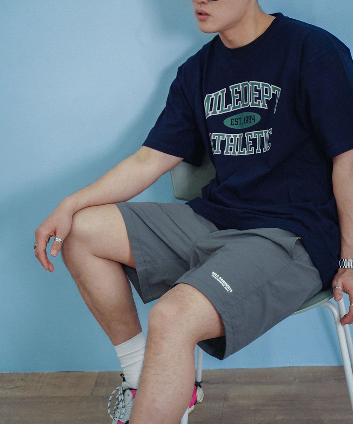 더마일(THEMILE) Summer Signature  Nylon Pants [D.GERY]