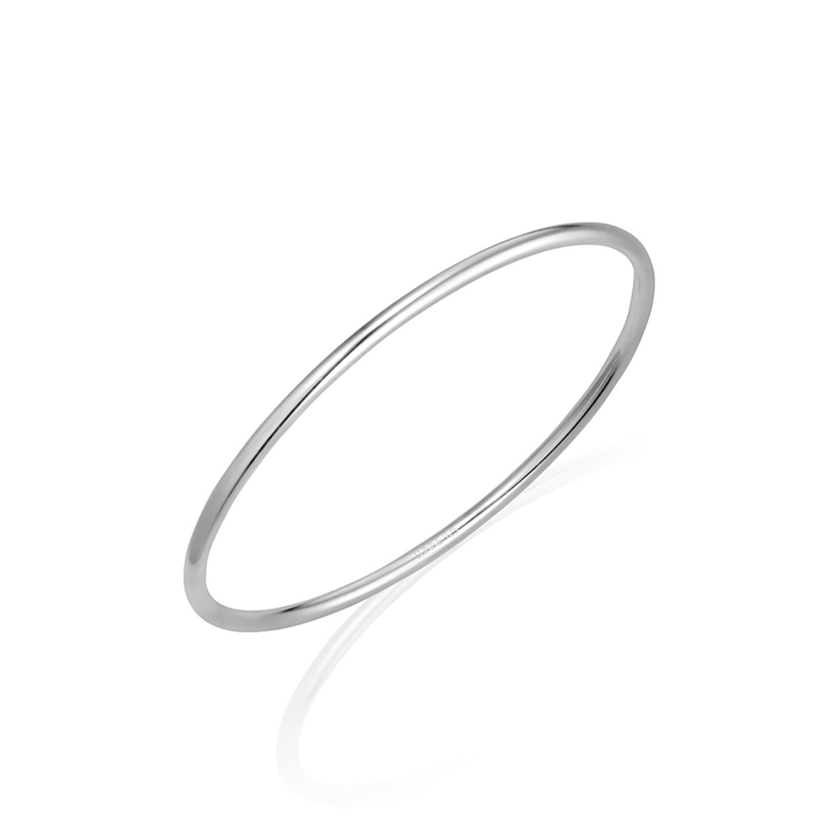 룬느(LUNNE) 실버 925 3mm 포인트 뱅글 팔찌 #LSB15