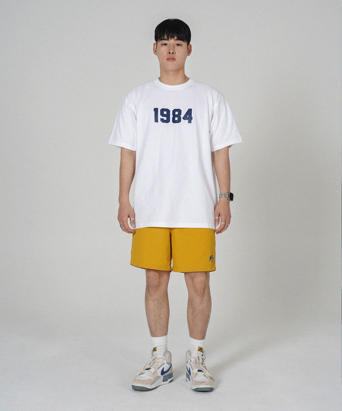 더마일(THEMILE) MLG 84 LOGO DAY PANTS [YELLOW]