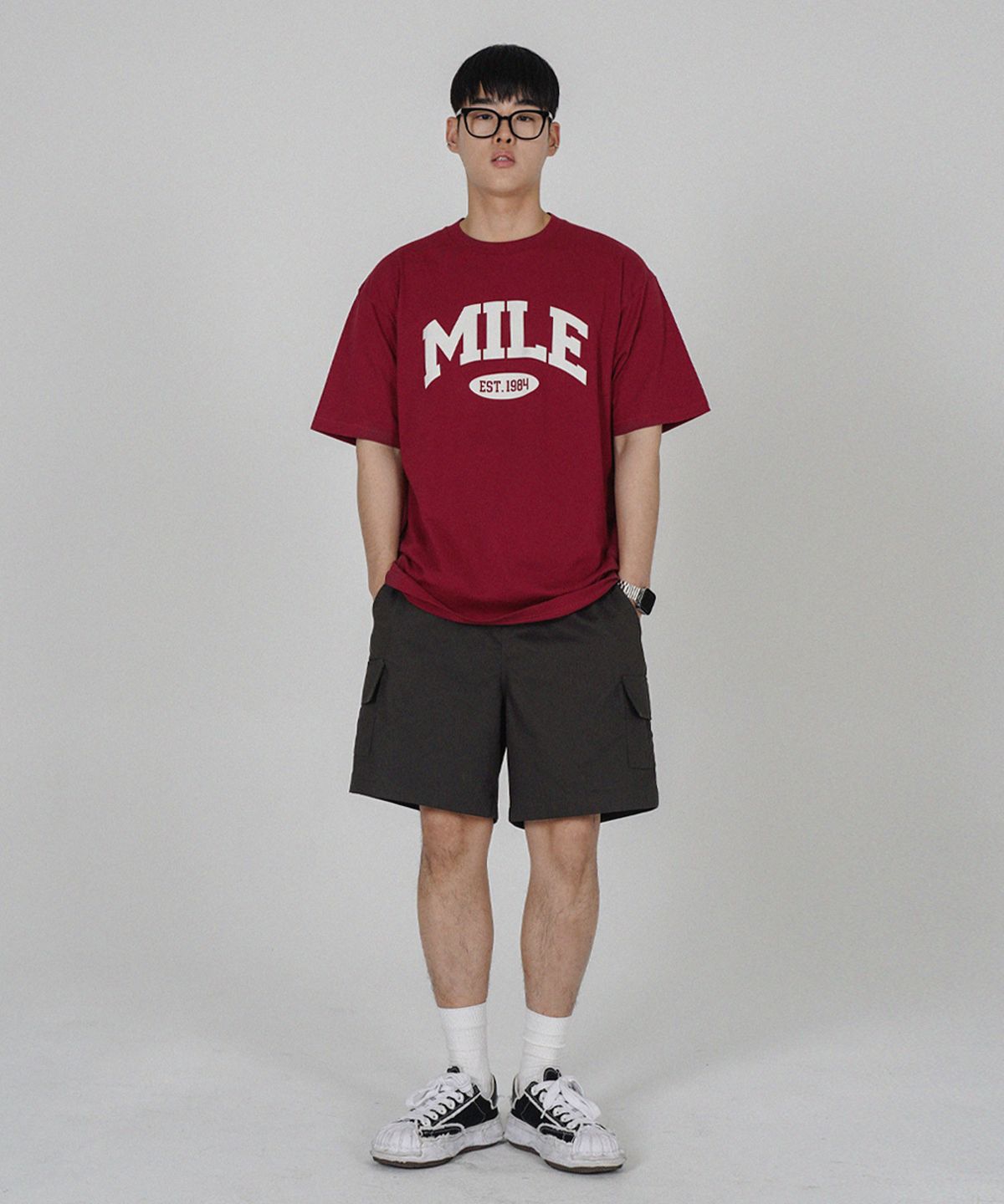 더마일(THEMILE) DAILY COTTON UTILITY CARGO PANTS [D.GREY]