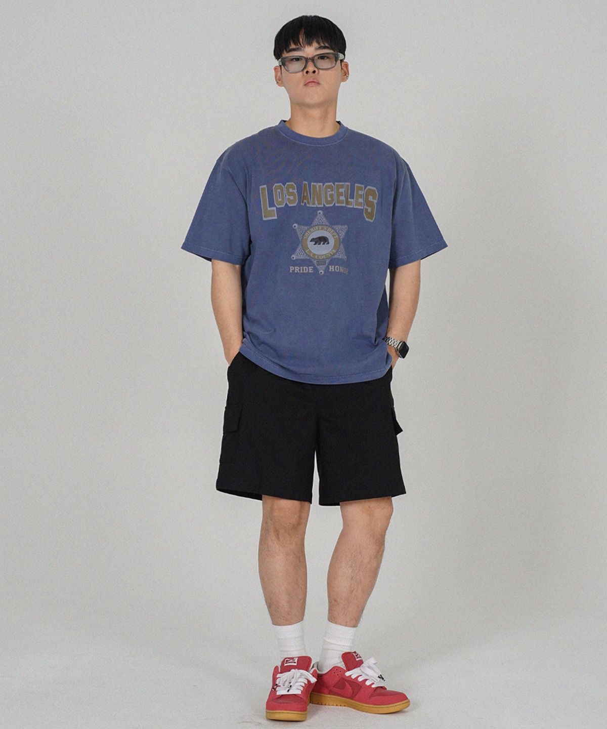 더마일(THEMILE) DAILY COTTON UTILITY CARGO PANTS [BLACK]