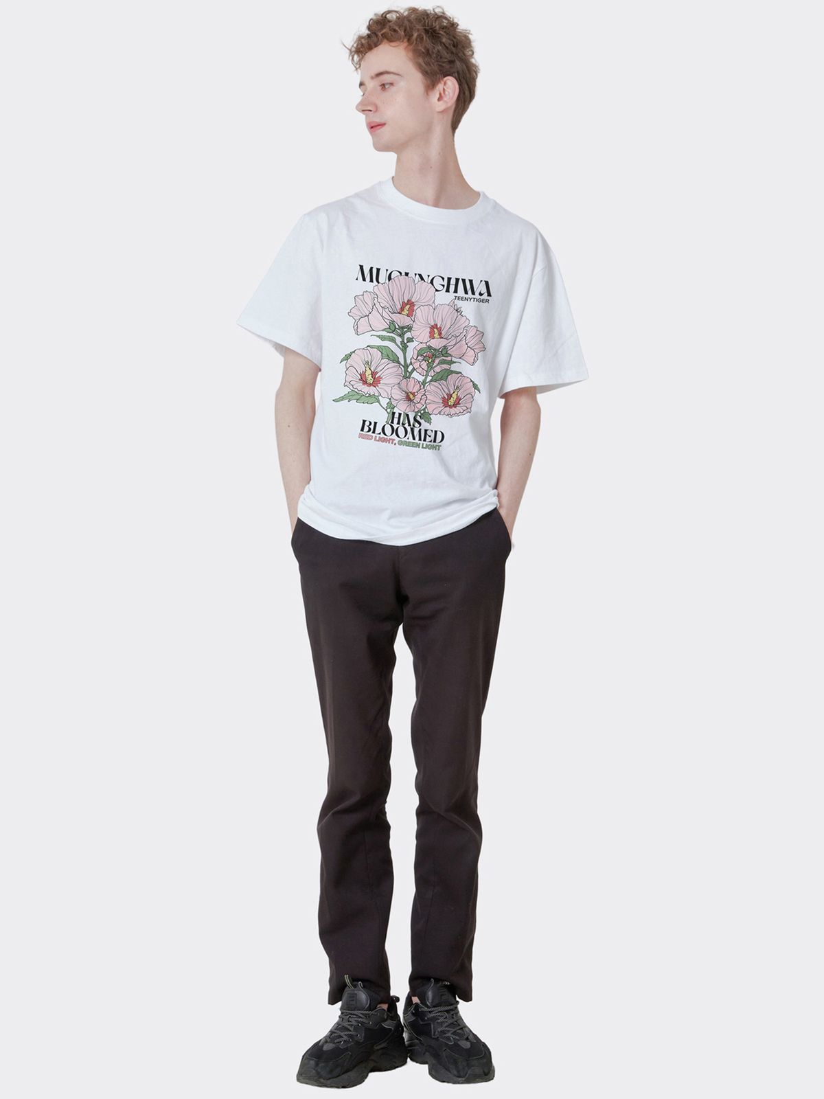 티니타이거(TEENYTIGER) 무궁화 그래픽 티셔츠 화이트