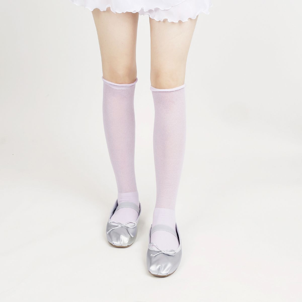 삭스에이(SOCKSA) [2PACK]여자 스완 시스루 셔링 루즈 레그 워머 양말 5색상