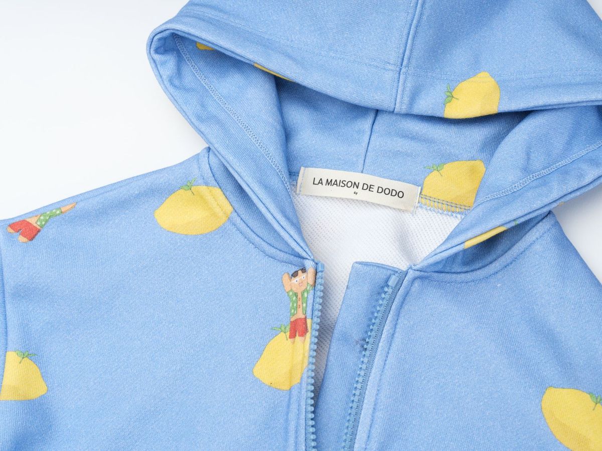 라메종드도도(LA MAISON DE DODO) Simply Dodo Zip Up Hoodie_Blue 후드집업