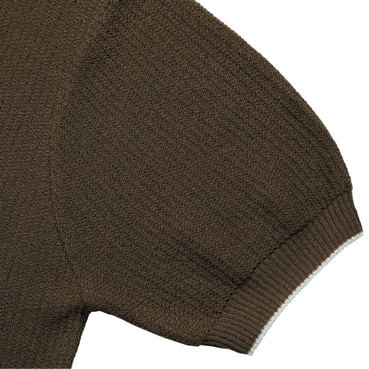 솔티(SORTIE) Texture Henly neck Knit (Brown)