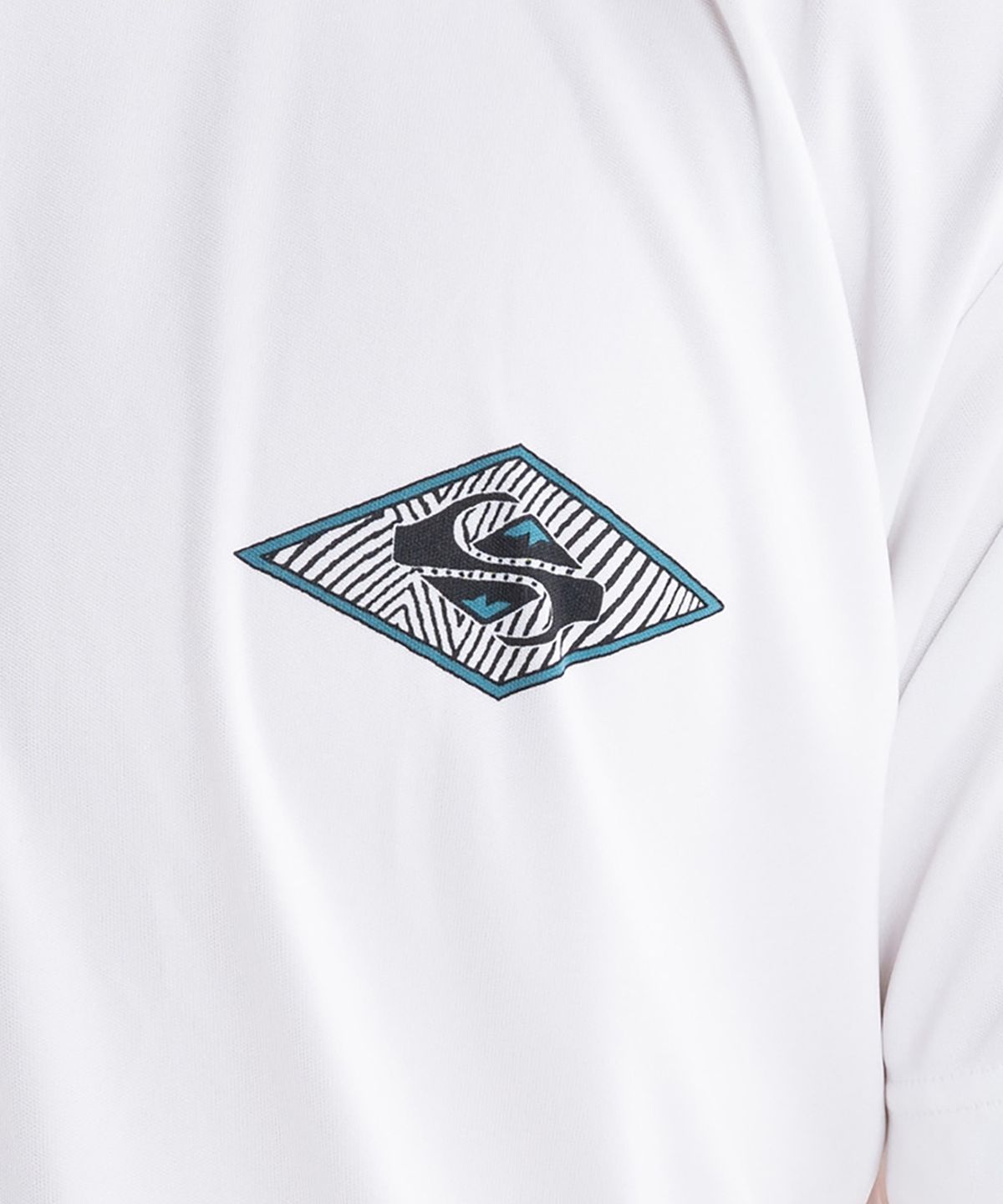 퀵실버(QUIKSILVER) 다이아몬드 헤리티지 루즈핏 래쉬가드 WHT