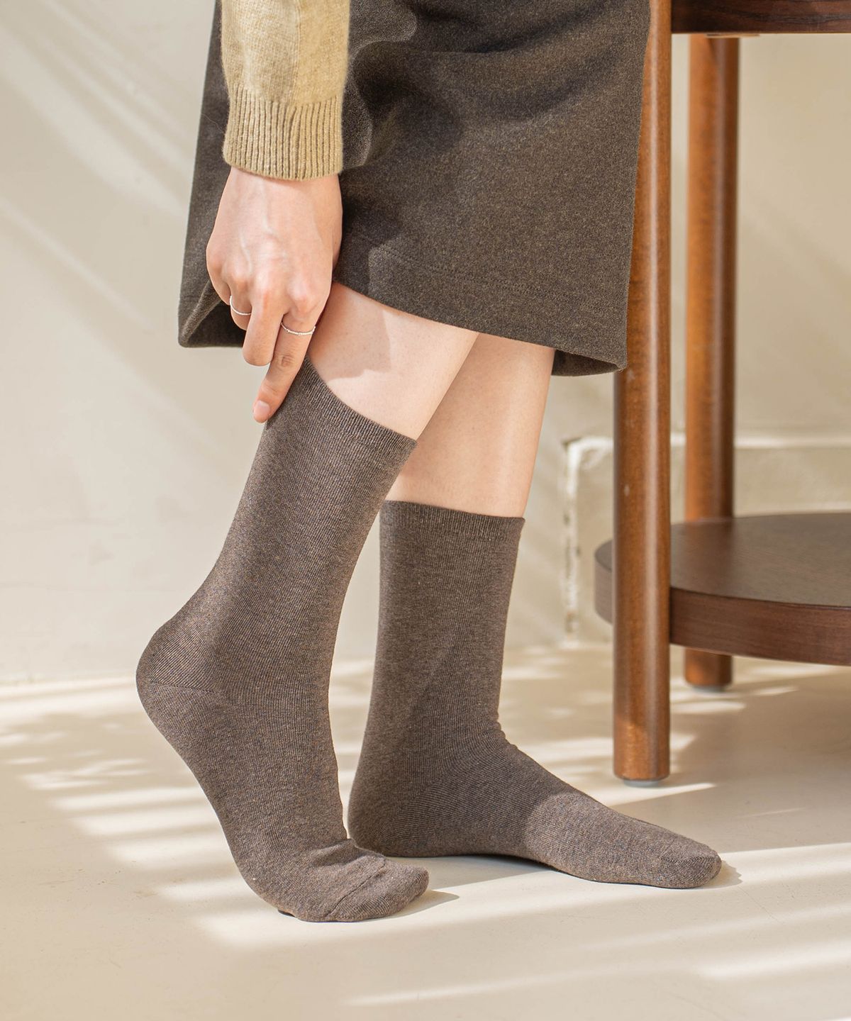 삭스팩토리(SOCKS FACTORY) [5PACK] 유니섹스 패션 무지 장목 양말 34color