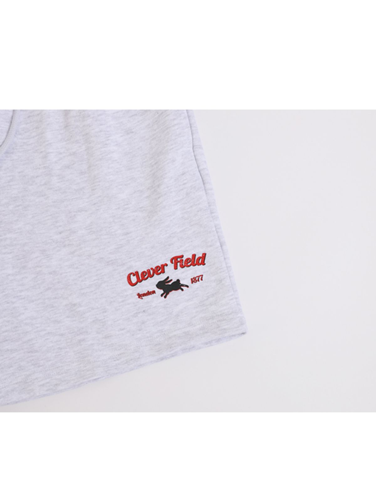 클레버필드(CLEVER FIELD) 클레버 에센셜 프린트 스웻 숏츠_그레이