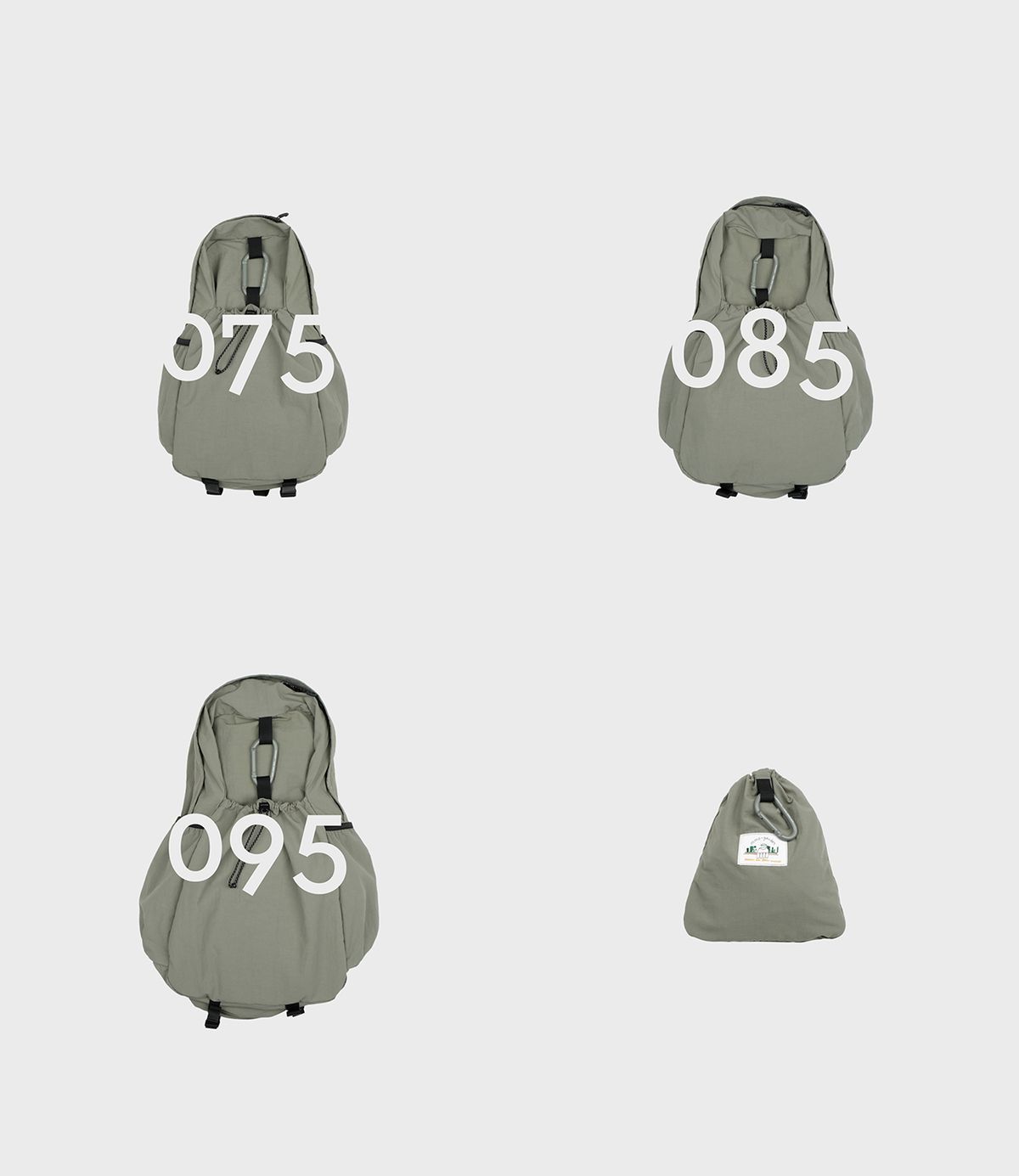 에메모가든(MMOGARDEN) mmo backpack nylon slub / soft khaki