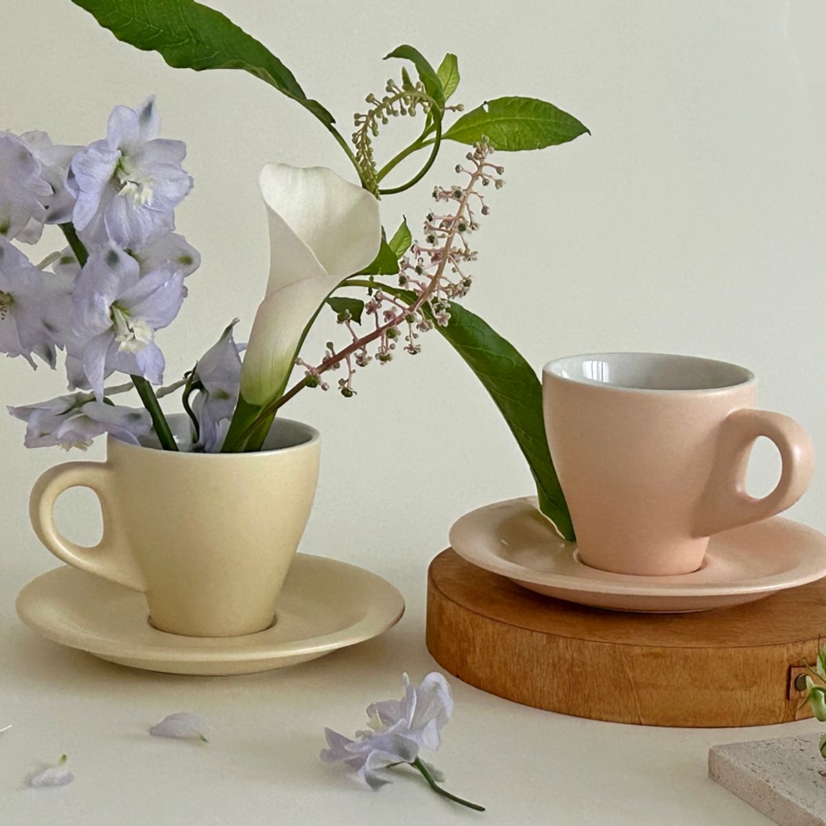 앨리건트 테이블(ELEGANT TABLE) 클로리스 커피잔세트 4color