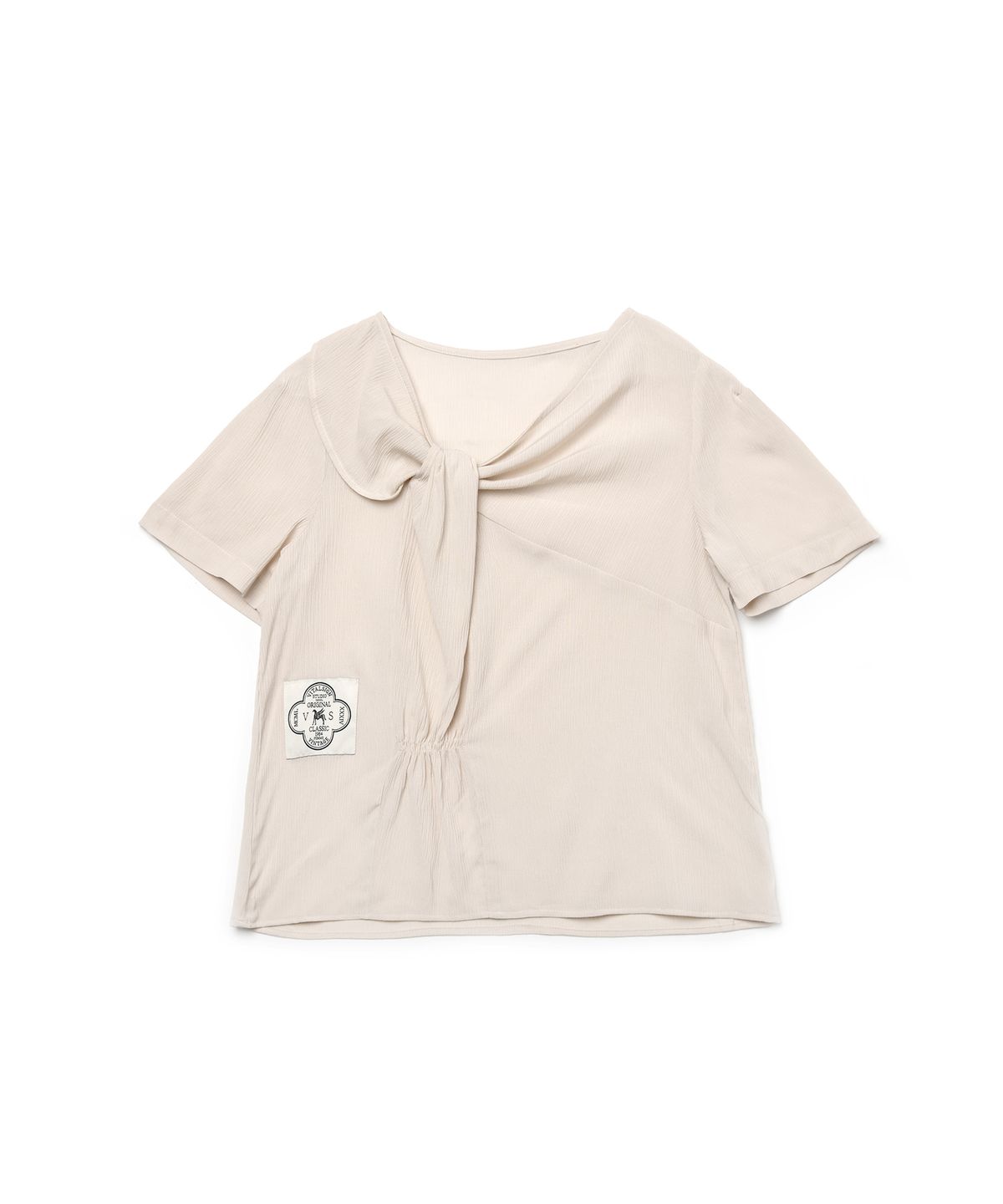 바이탈싸인(VITALSIGN) [LINE] Side Shirring Point Blouse