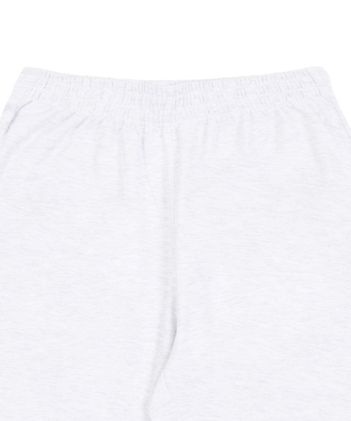 그레이버(GRAVER) [UNISEX]플라워자수 버뮤다 트레이닝 하프팬츠_멜란지화이트