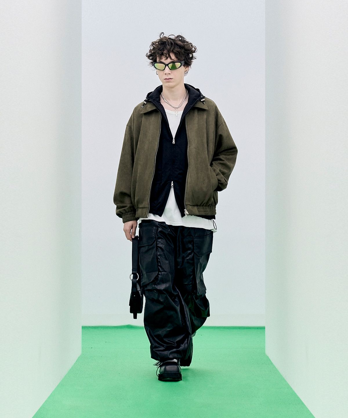 스탠다드에러(STANDARDERROR) 87-STAN009 [리뉴얼] 스탠다드 블루종 스웨이드 자켓 카키