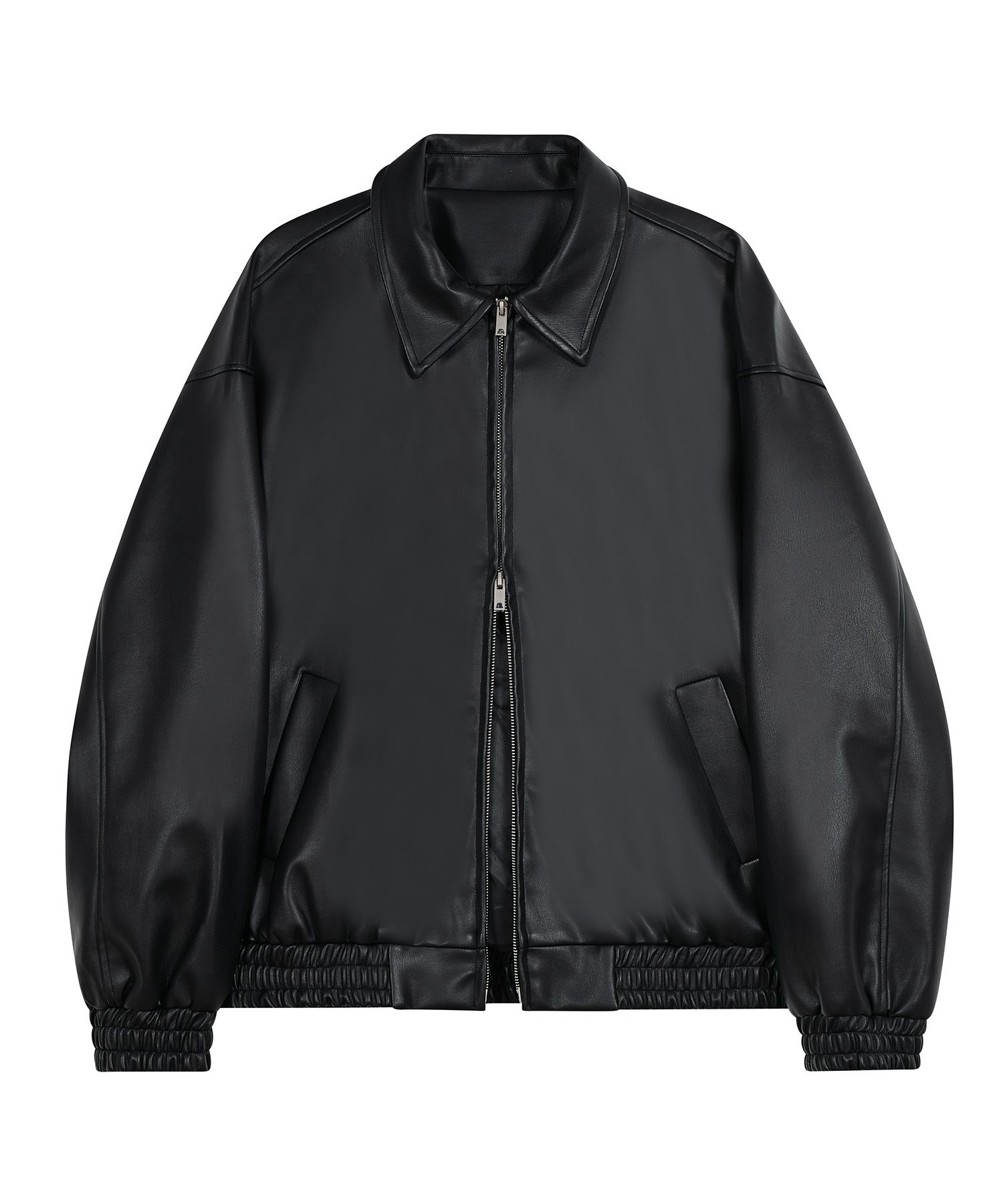 MUSINSA | STANDARDERROR 87-STAN010 Standard Blouson Leather Jacket