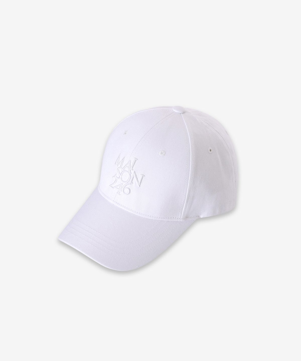 메종246(MAISON246) SIGNATURE BIG LOGO OVERFIT BALL CAP BLACK