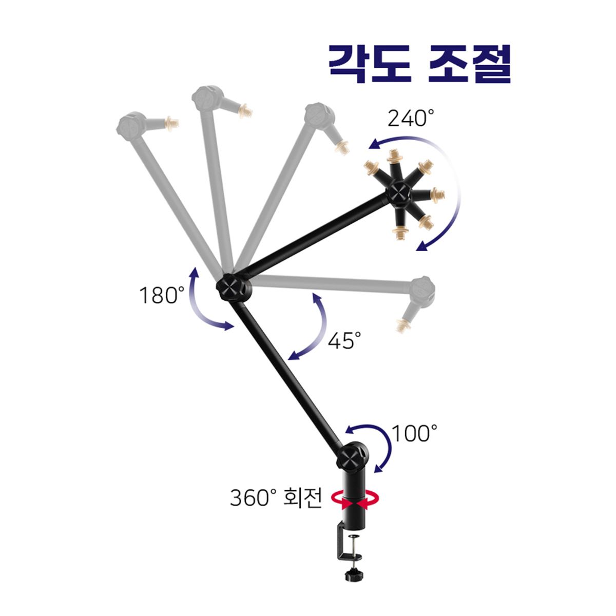 벤토사(VENTOSA) 마이크 붐 암 스탠드 거치대 VTSMAS1