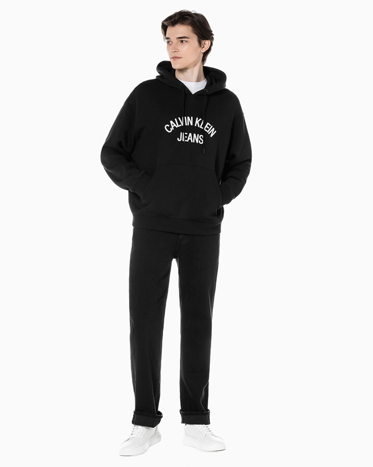 캘빈클라인 진(CALVIN KLEIN JEANS) 남 블랙 90s 스트레이트핏 데님 J324357 1BY