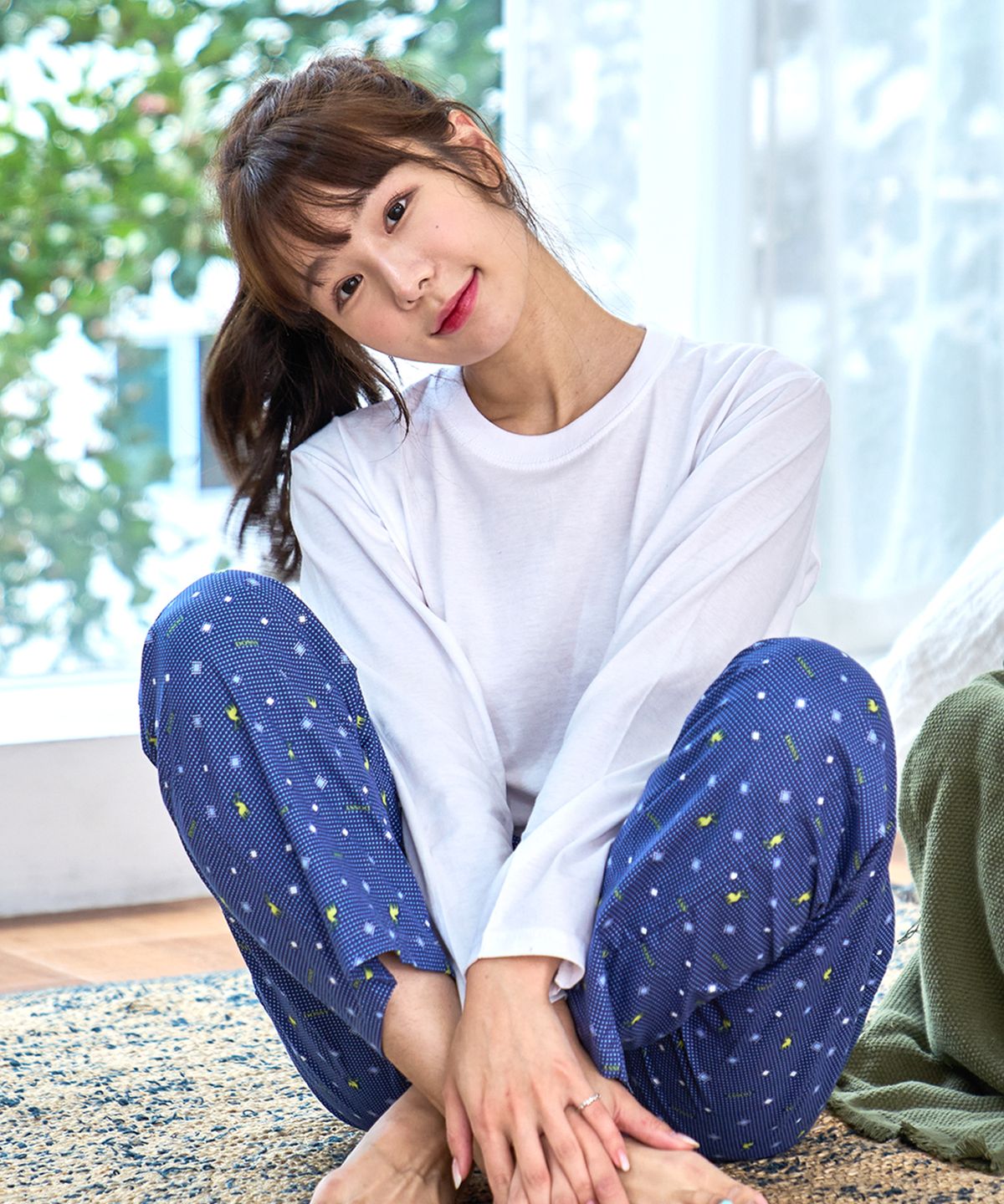에이원(AONE) 순면 주머니 커플 잠옷 바지