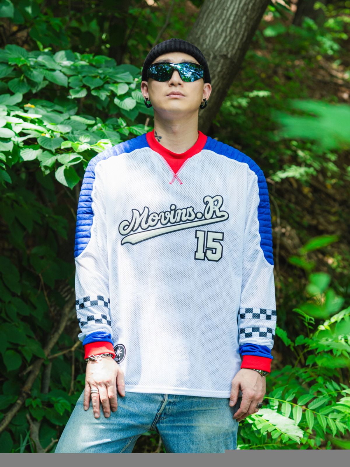 모빈스알(MOVINS.R) PENNA NEWMOVINS MESH TOP