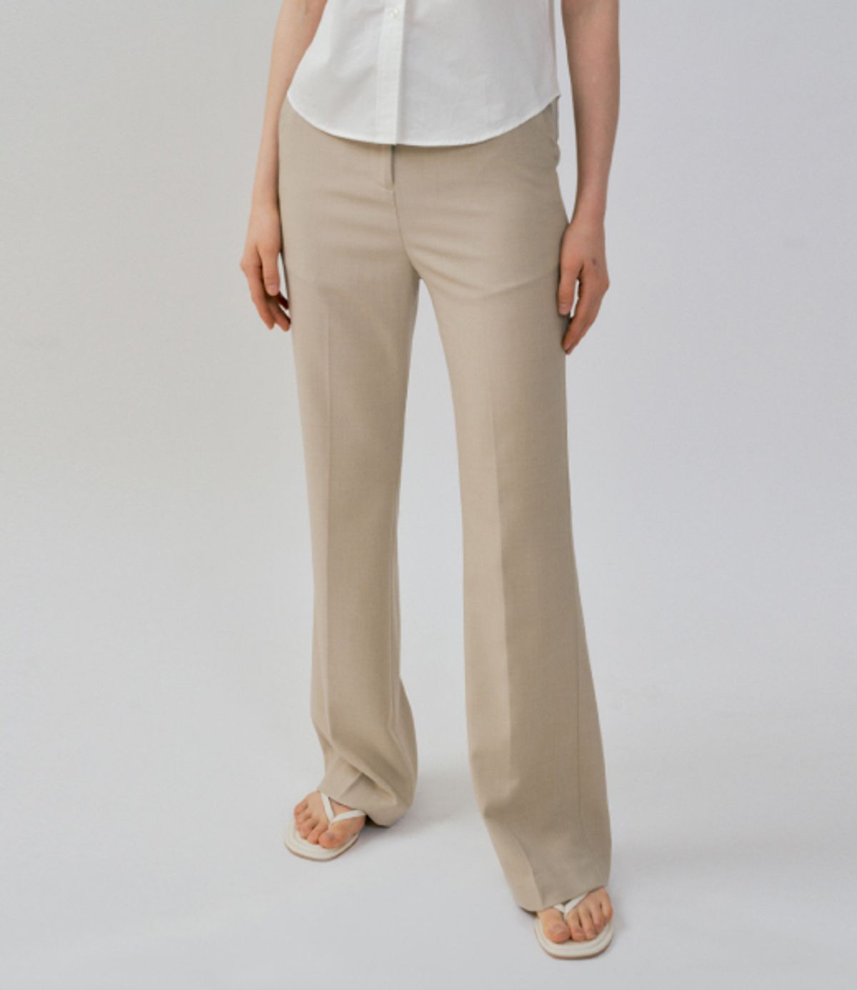 폴뉴아(FOLNUA) LONG SLIM BOOTS CUT SLACKS (2COLOR)