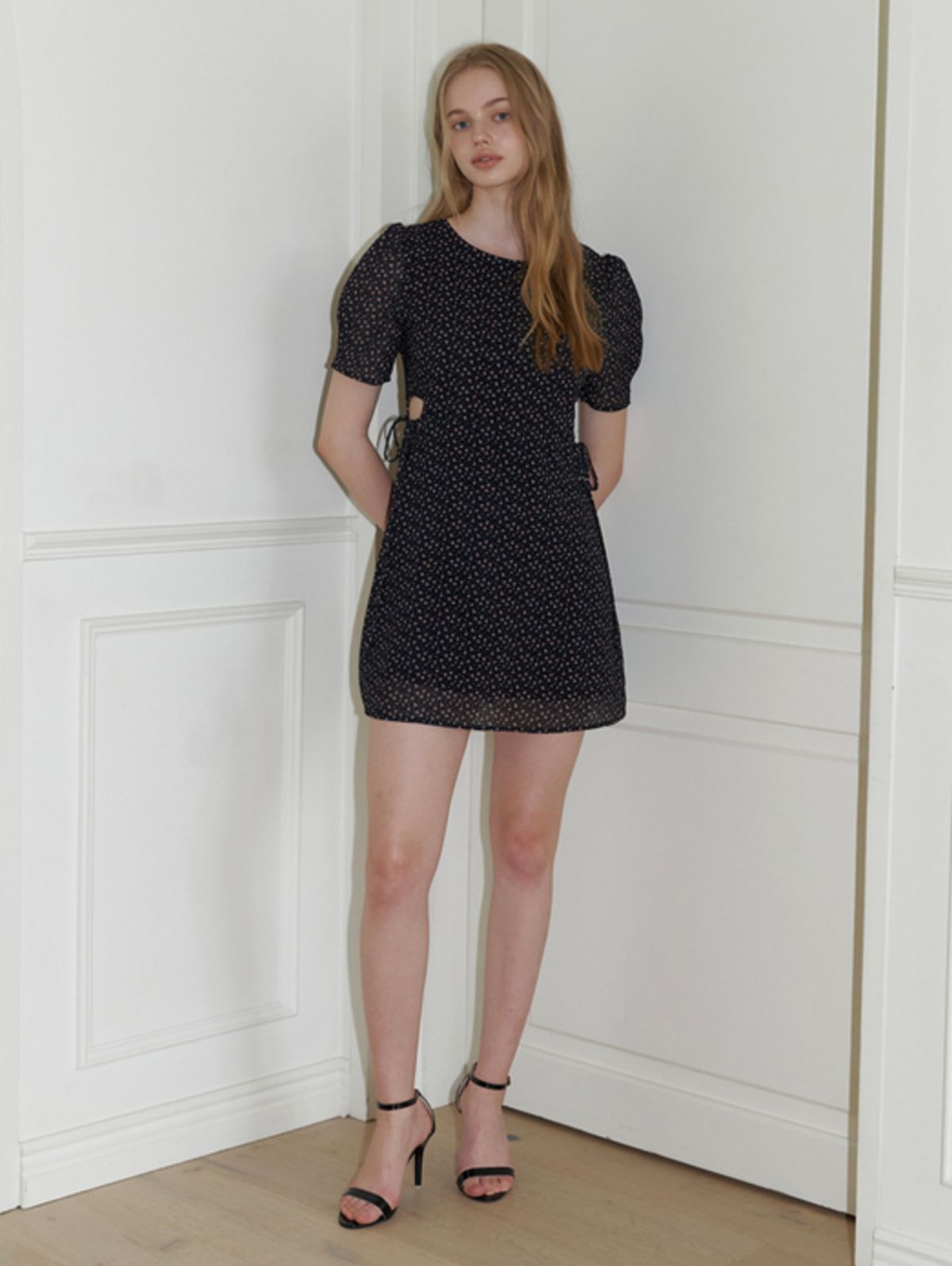 카인더베이비(KINDABABY) Breeze ribbon mini dress - black