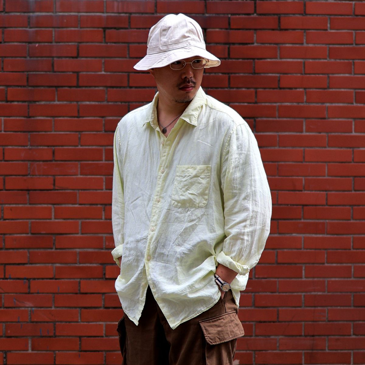 와이엠씨엘케이와이(YMCL KY) USMC M-41 HBT Hat - Natural