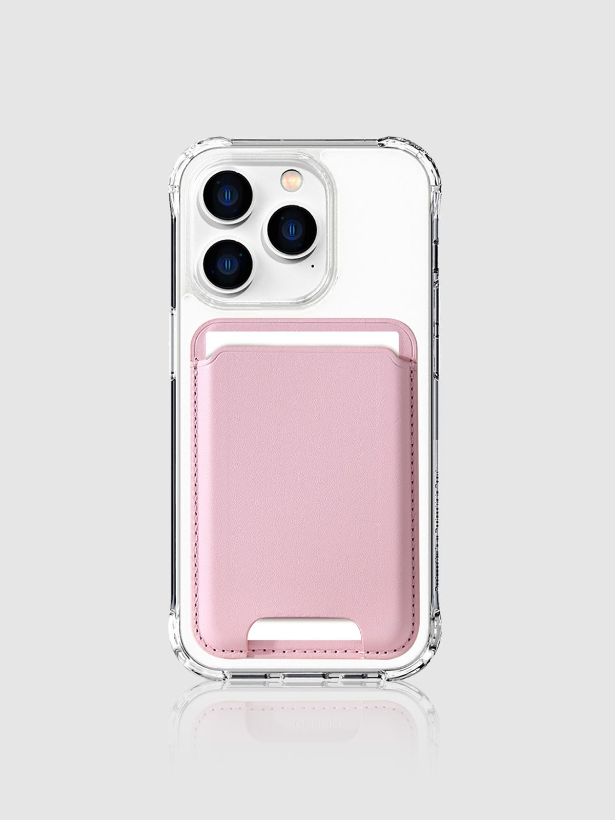 디자인스킨(DESIGNSKIN) 부착형 맥세이프 카드포켓-핑크