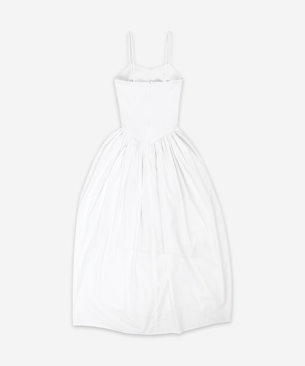 달링유어배드(DARLING, YOU'RE BAD) UNBALANCED SHIRRING LONG DRESS #WHITE