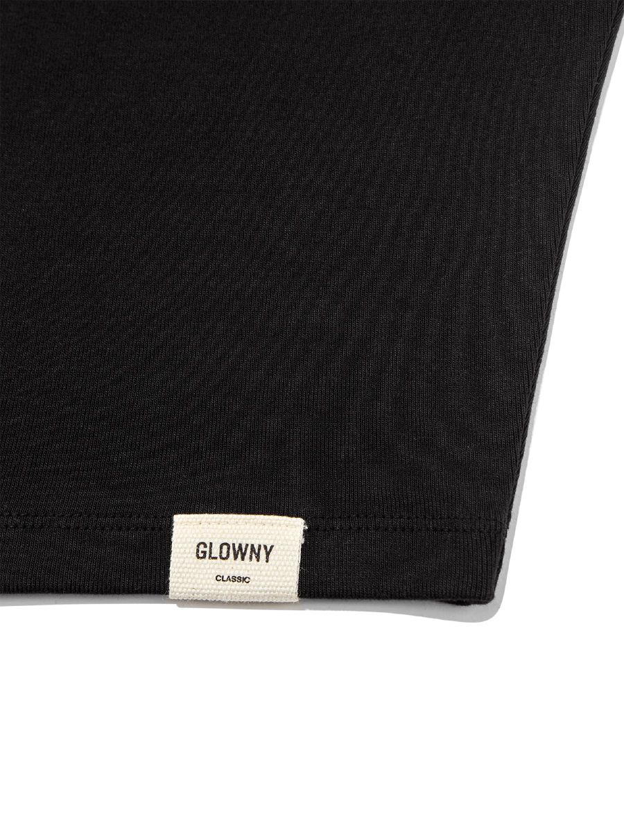 MUSINSA | GLOWNY G CLASSIC SHORT TANK (BLACK)