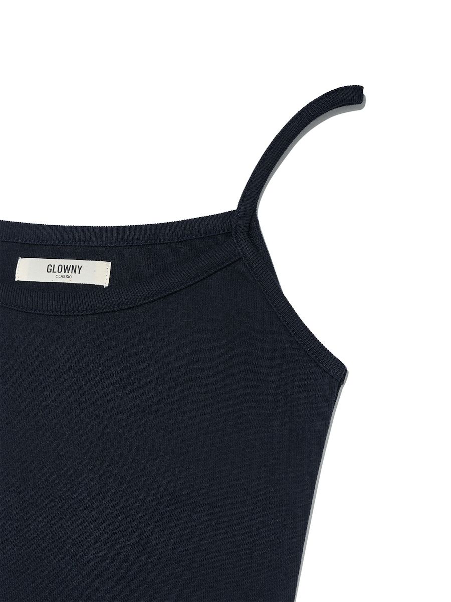 MUSINSA | GLOWNY G CLASSIC CAMISOLE (NAVY)