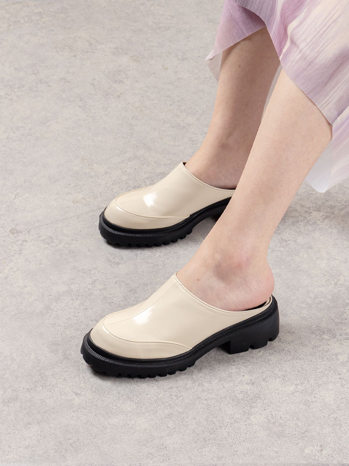 스퍼(SPUR) Brill mule -SS8029 (3color) 청키 뮬 클로그