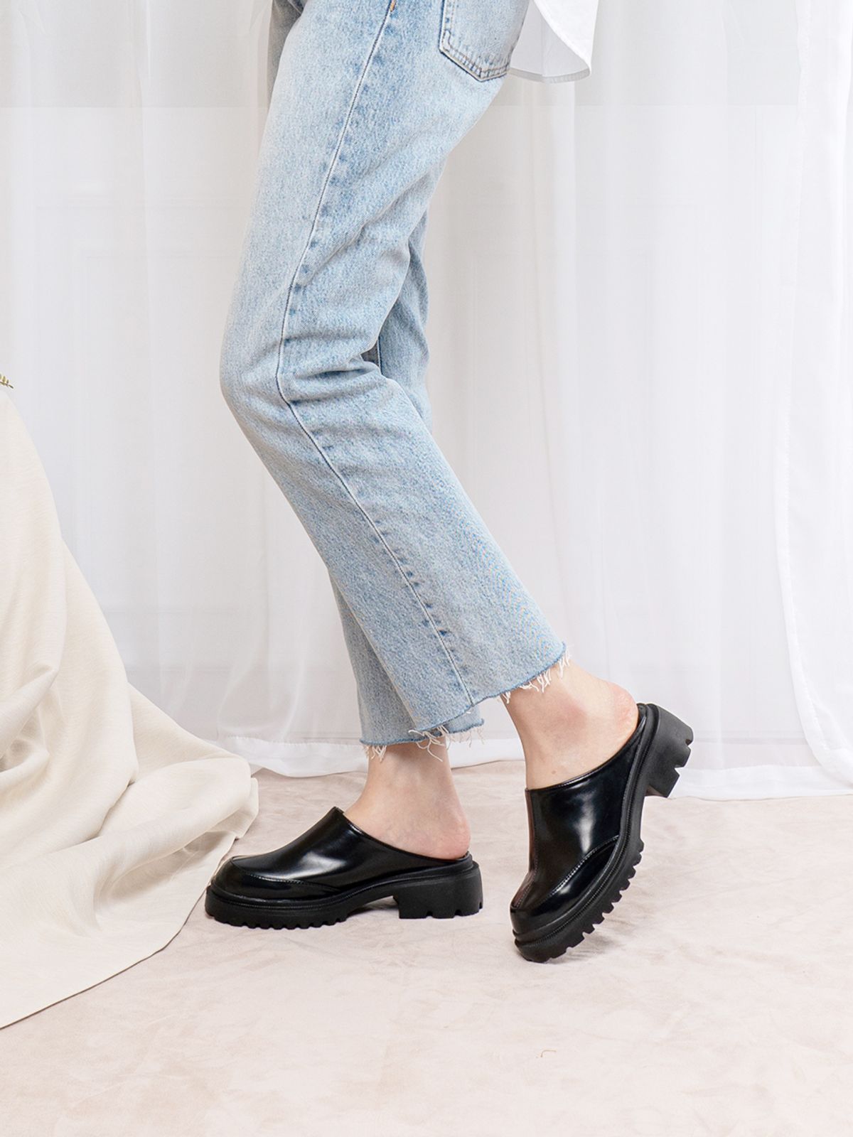 스퍼(SPUR) Brill mule -SS8029 (3color) 청키 뮬 클로그