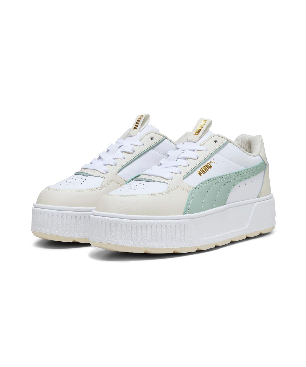 푸마(PUMA) 카르멘 레불레 - 화이트:그린:샌드 / 387212-16