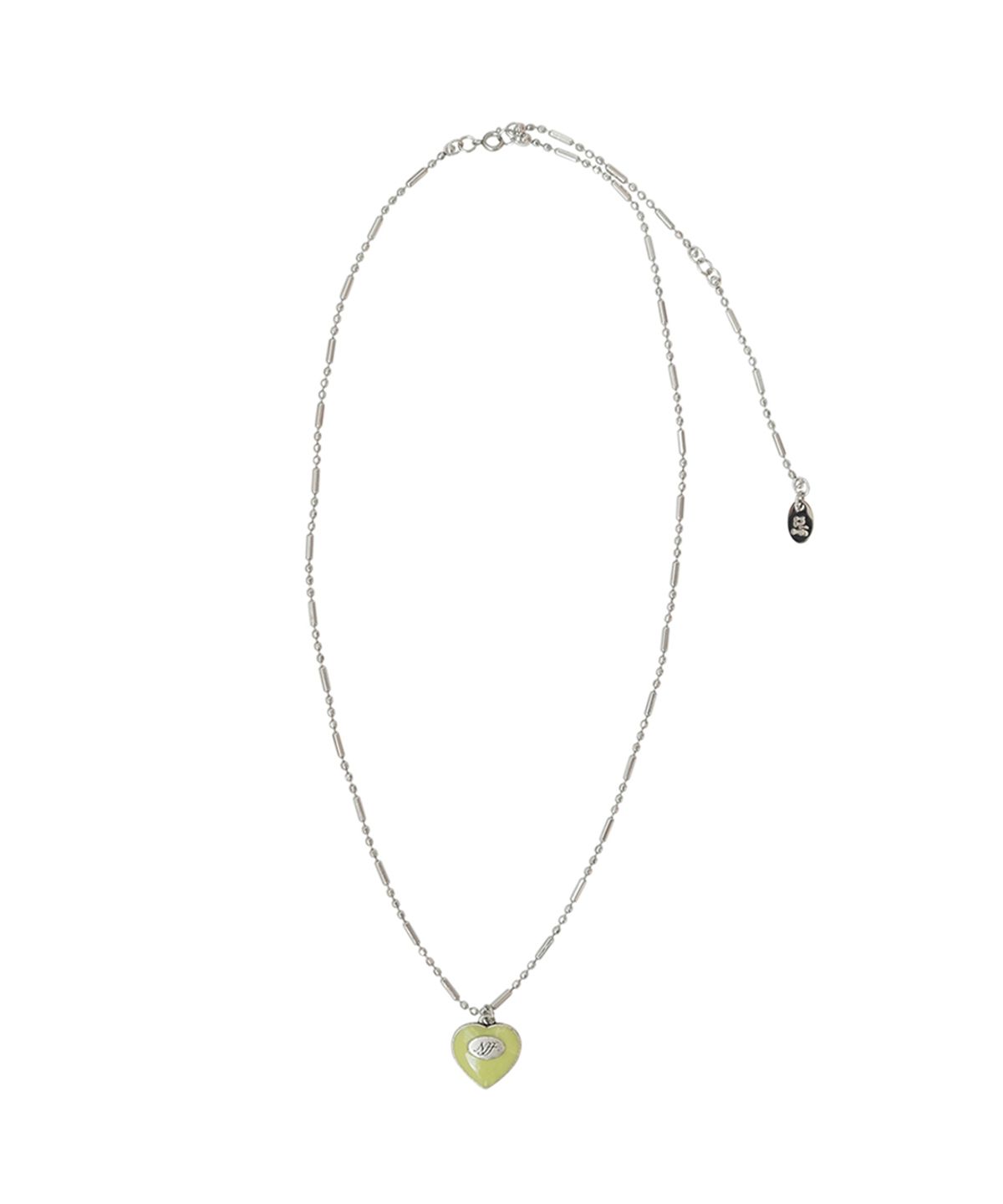 엔프프(NFF) heart polish necklace_oilve
