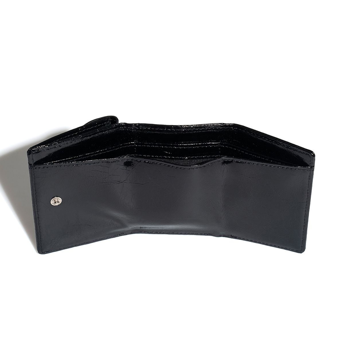페넥(FENNEC) CRINKLE HALFMOON MINI WALLET - BLACK