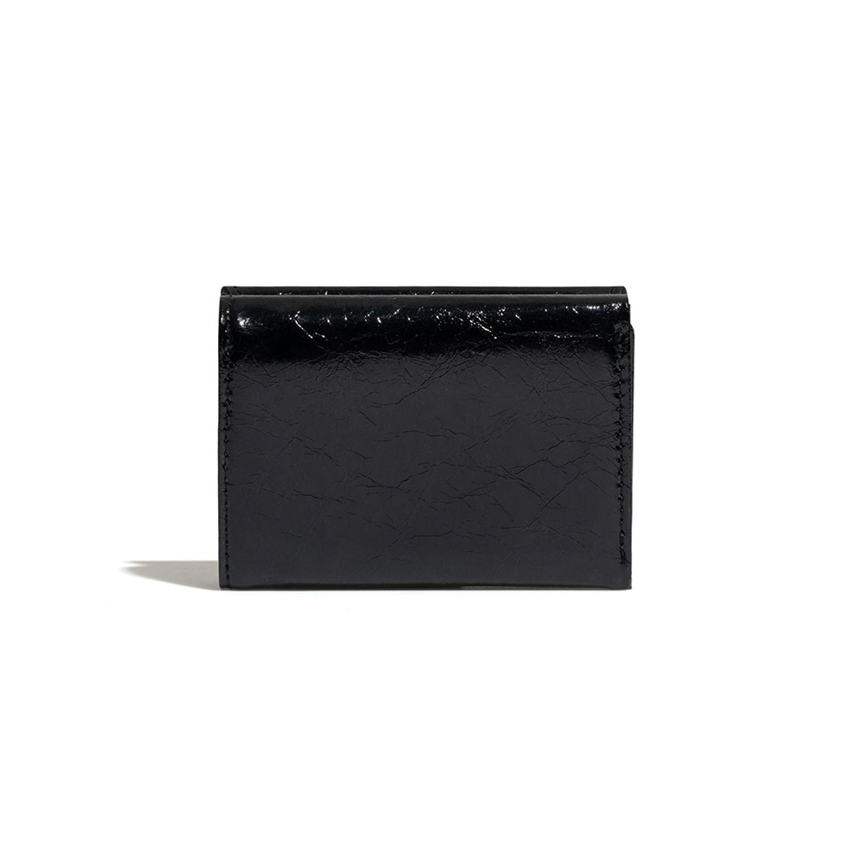 페넥(FENNEC) CRINKLE HALFMOON MINI WALLET - BLACK