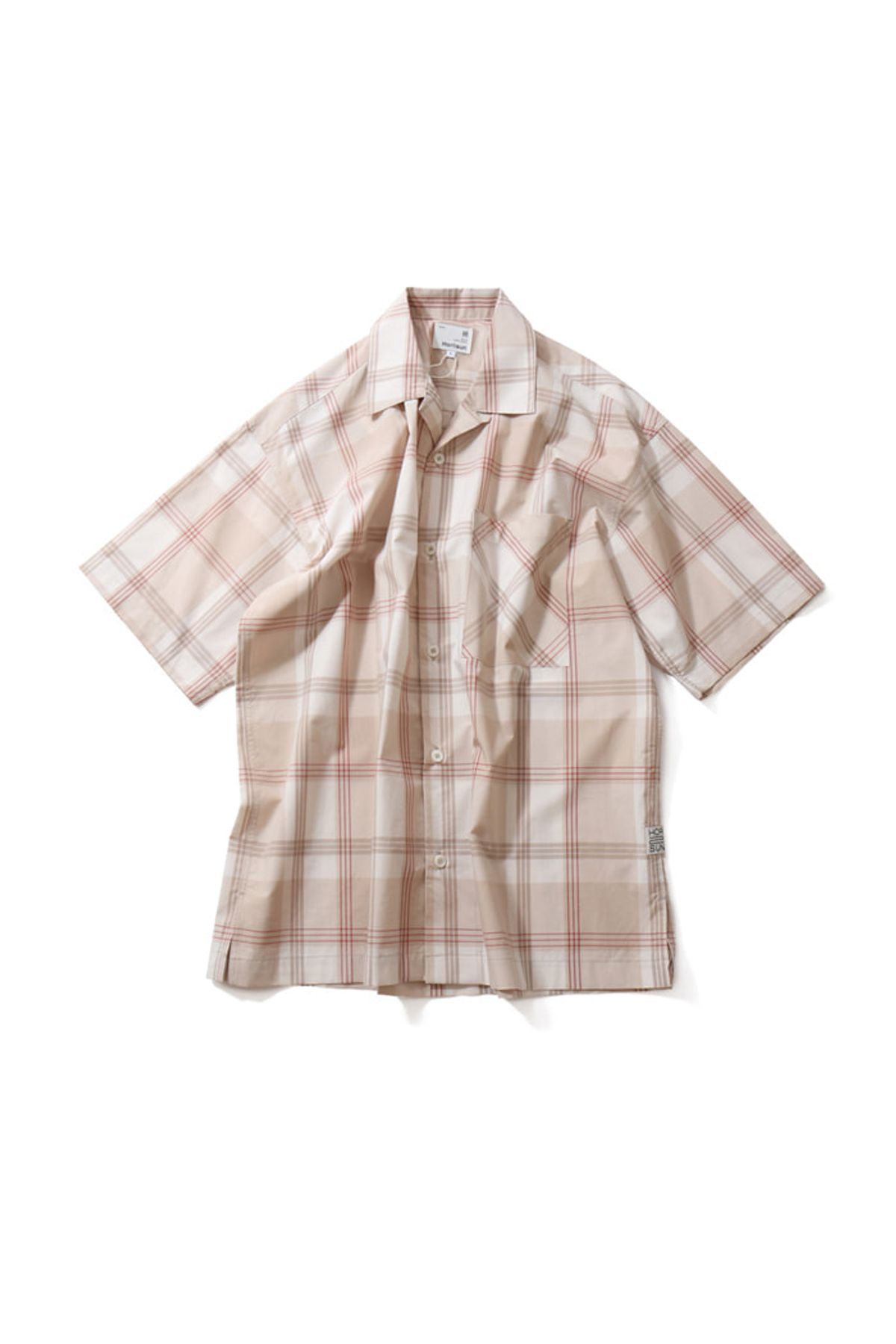 홀리선(HORLISUN) Ophir Various Multi Check Loosefit Shirts Beige