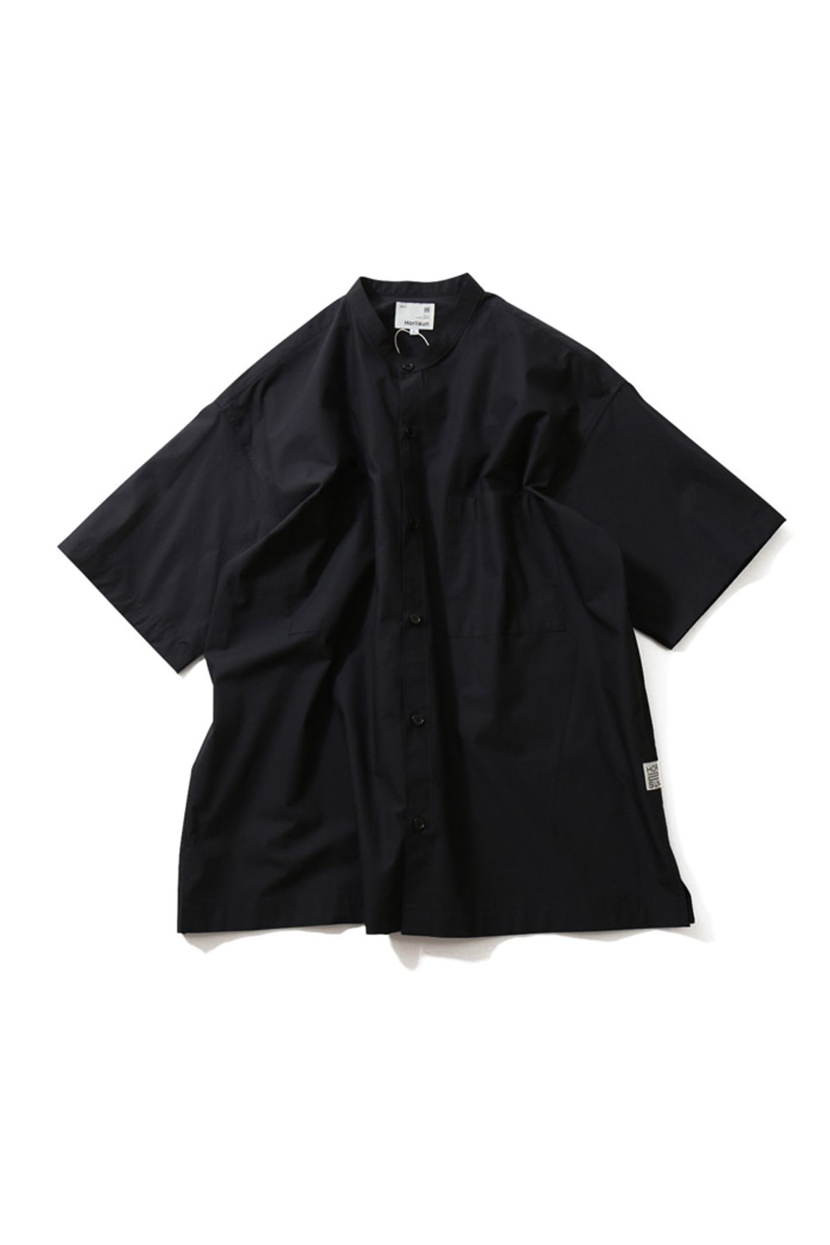 홀리선(HORLISUN) Success Extra Typewriter Short Sleeve Shirts Navy