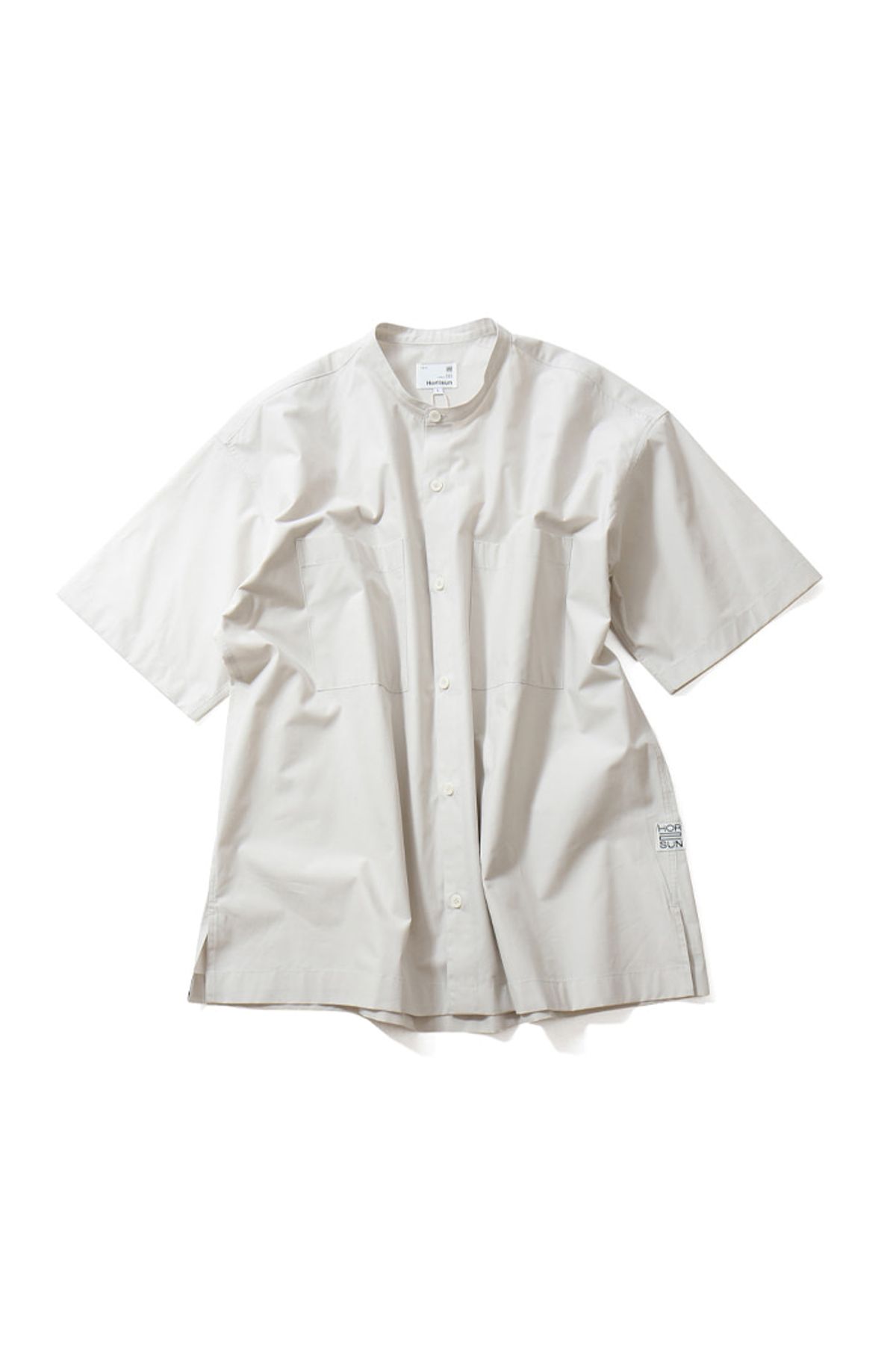 홀리선(HORLISUN) Success Extra Typewriter Short Sleeve Shirts Light Beige
