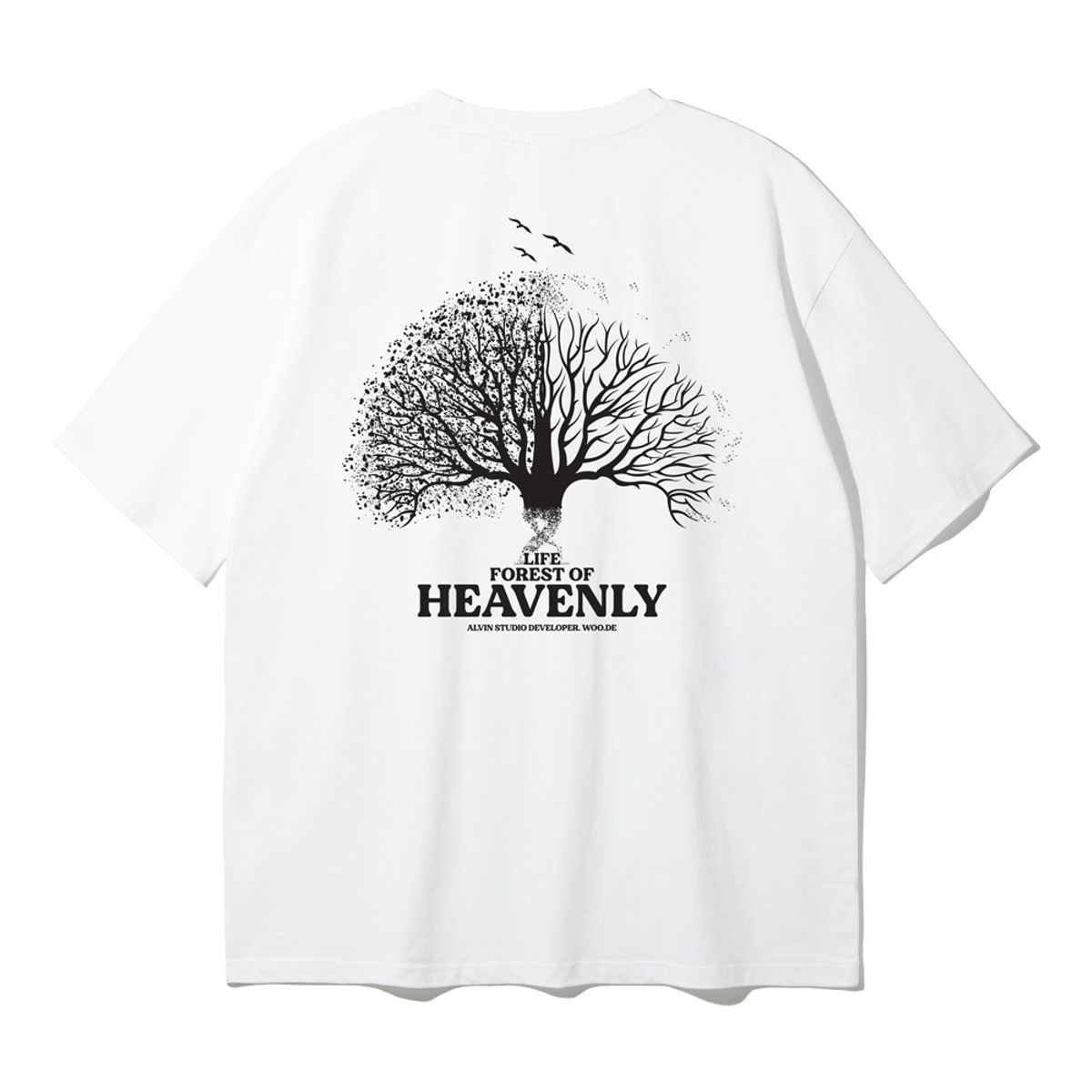 앨빈클로 주니어(ALVINCLO JUNIOR) FOREST OF HEAVENLY 반팔 티셔츠 J24255 3컬러