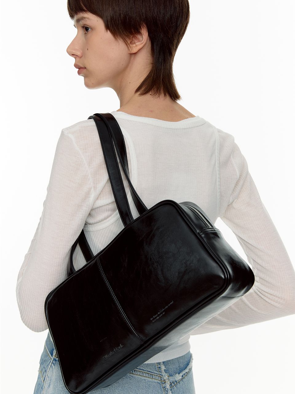 MUSINSA | FILLINTHEBLANK Trapezoid Baguette Shoulder Bag