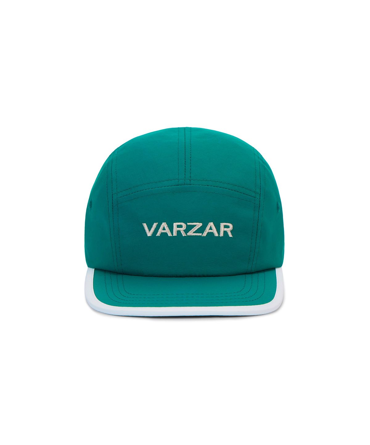 바잘(VARZAR) 로고 투톤 캠프캡 블루그린