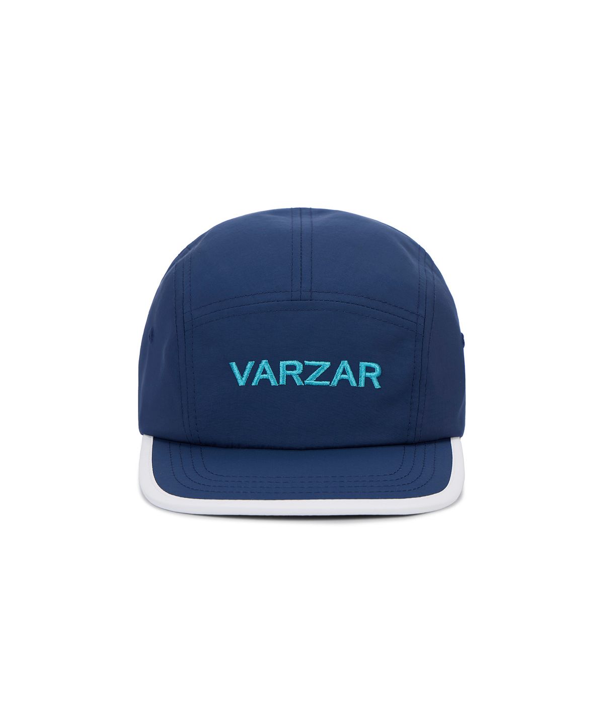 바잘(VARZAR) 로고 투톤 캠프캡 네이비