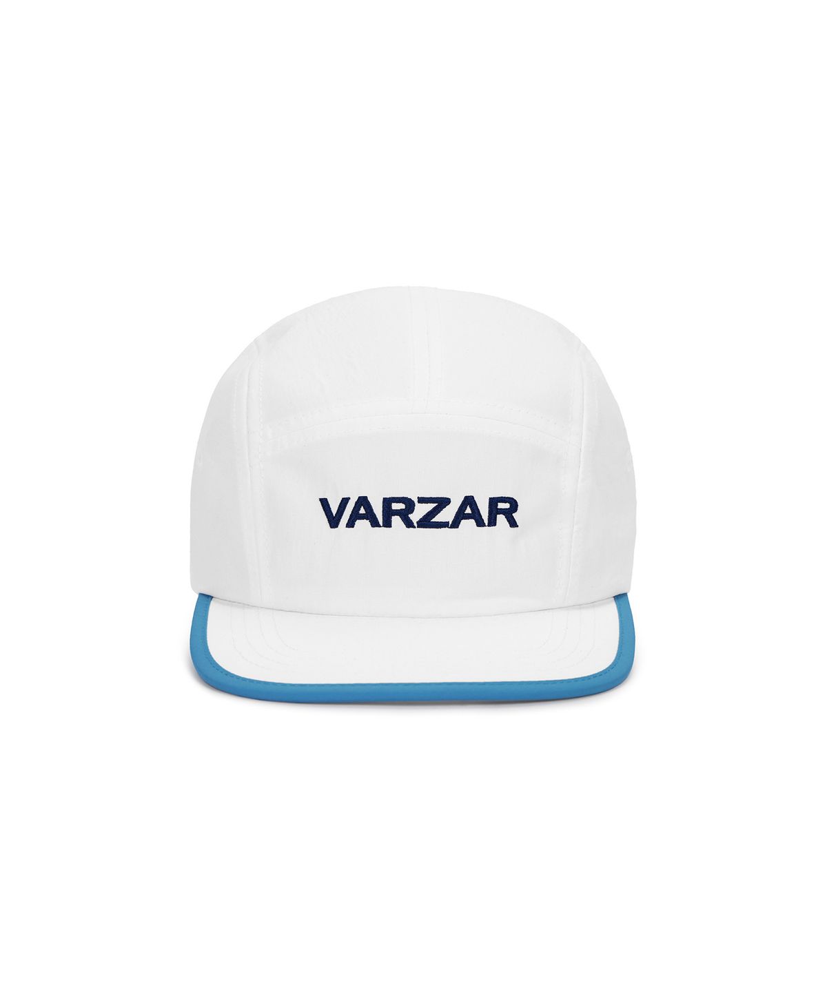 바잘(VARZAR) 로고 투톤 캠프캡 화이트