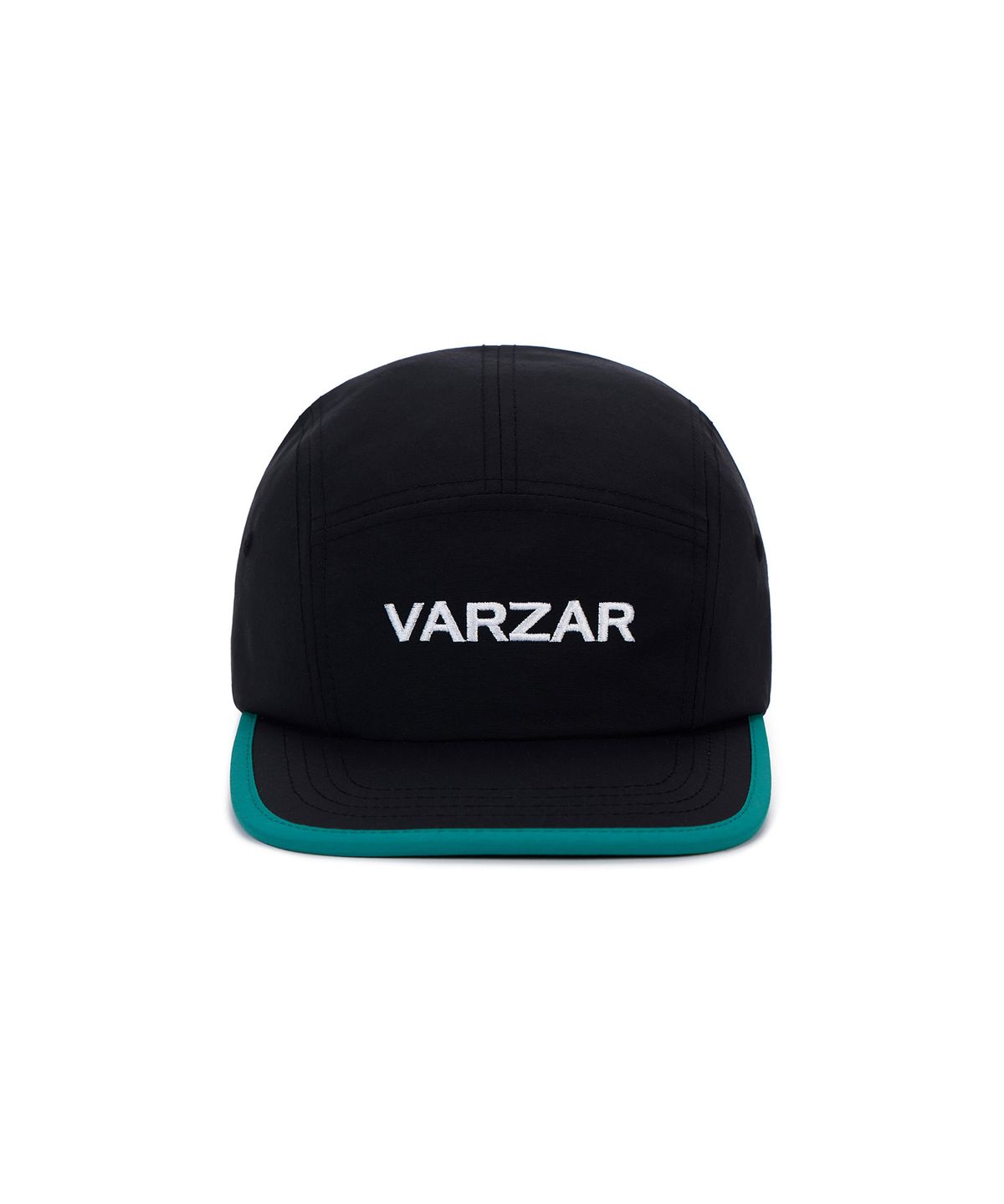 바잘(VARZAR) 로고 투톤 캠프캡 블랙