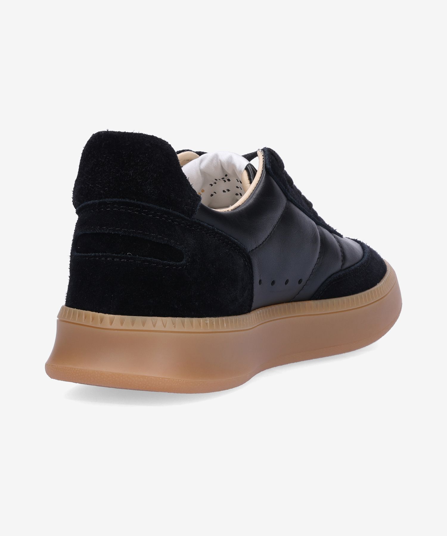 MUSINSA公式 | SPALWART Smash Low Suede Sneakers - Black