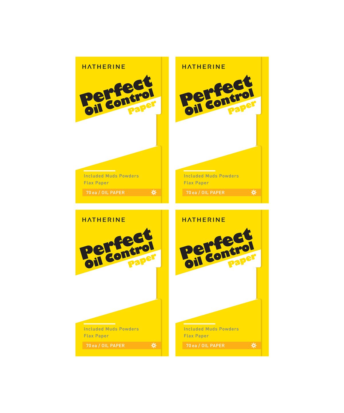 해서린(HATHERINE) [4PACK] 퍼펙트 오일 컨트롤 페이퍼 70매입