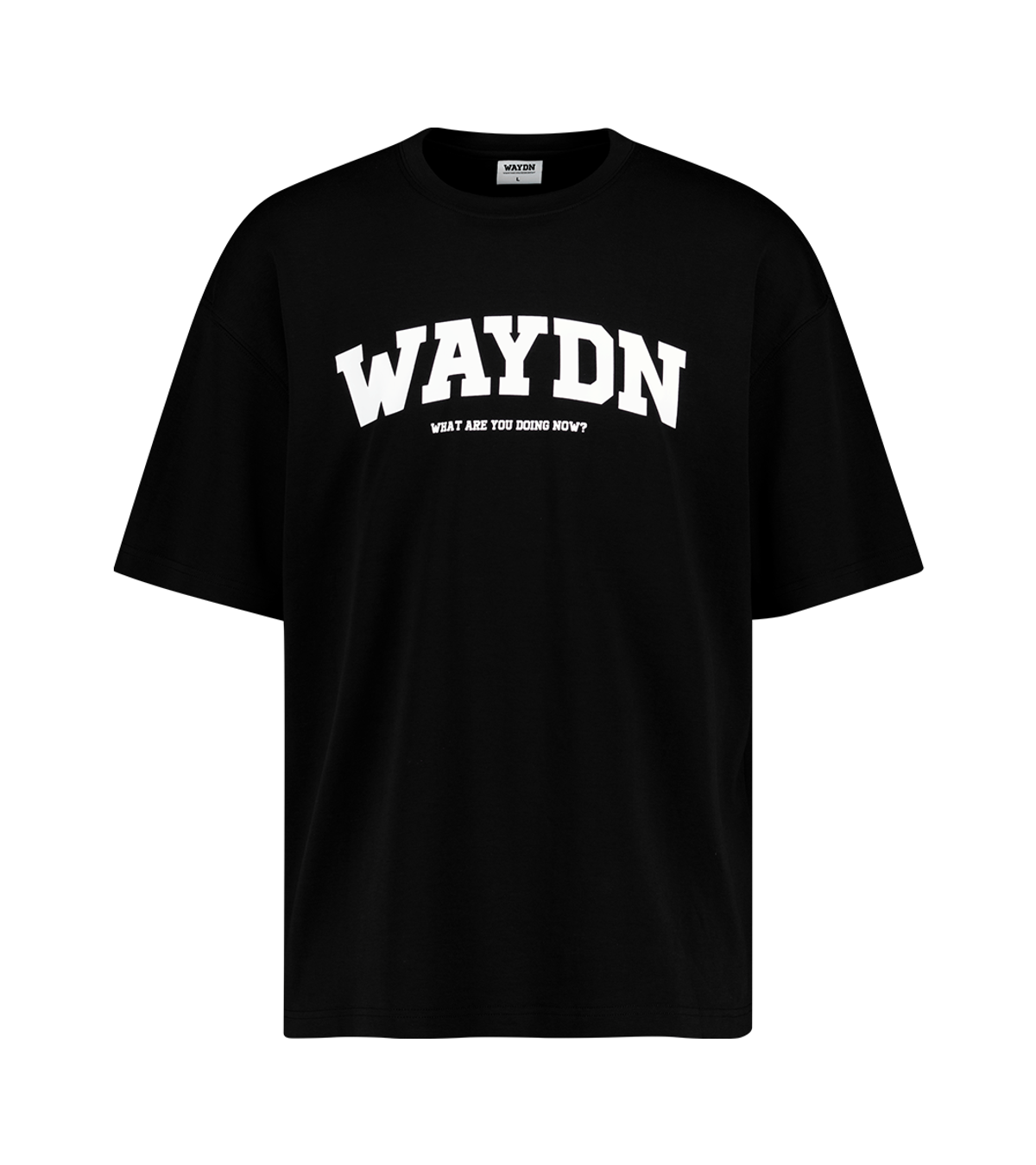 웨이든(WAYDN) [SET]라운딩 로고 오버핏 반소매&부스트 5인치 숏 팬츠