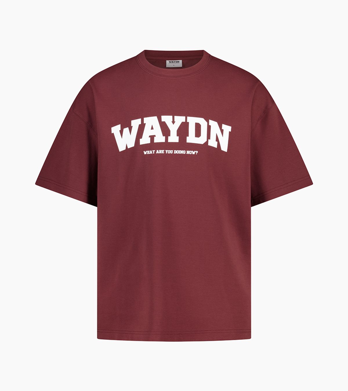 웨이든(WAYDN) [SET]라운딩 로고 오버핏 반소매&부스트 5인치 숏 팬츠