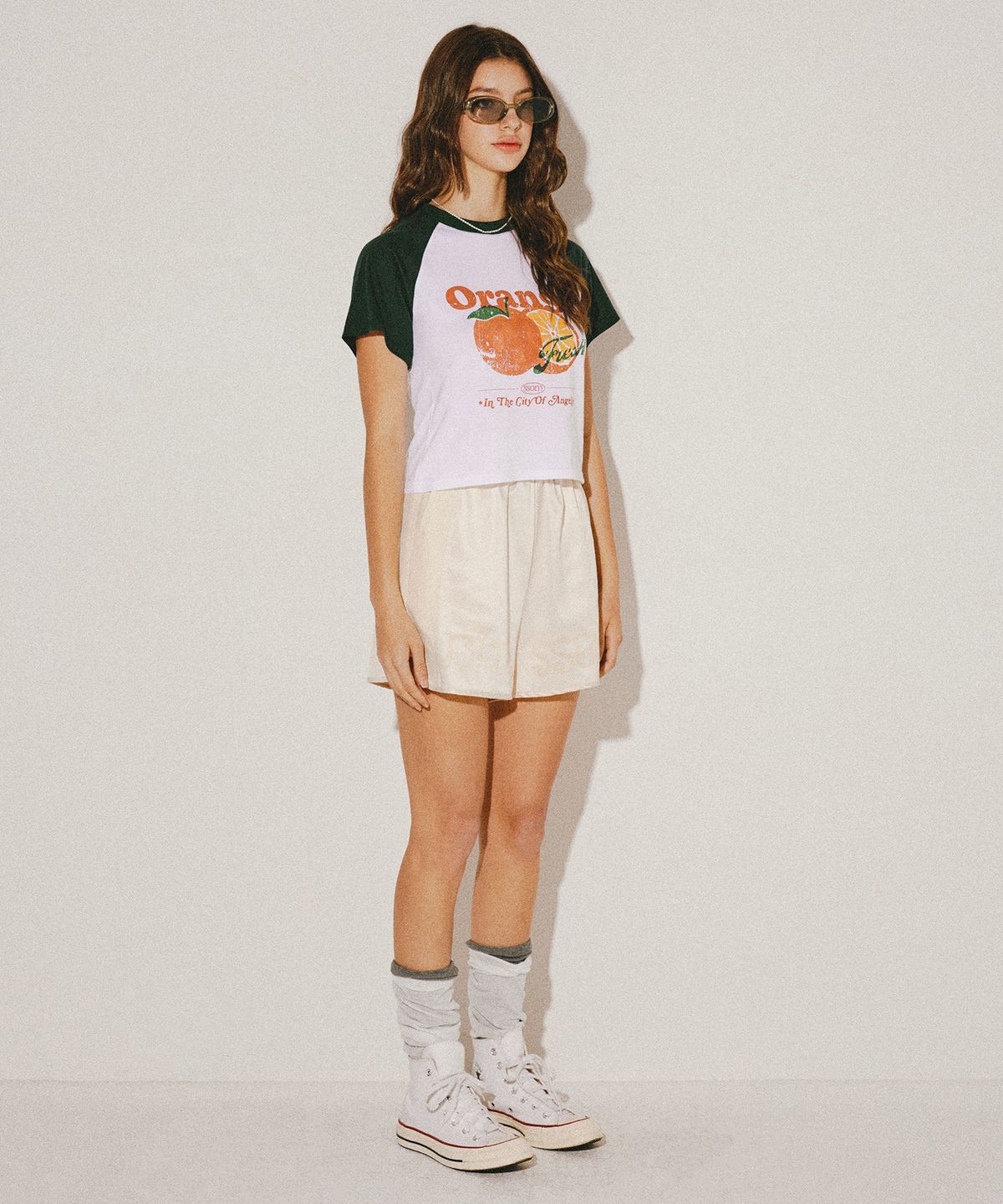 파케(PAKKE) 빈티지 래글런 티 (그린)